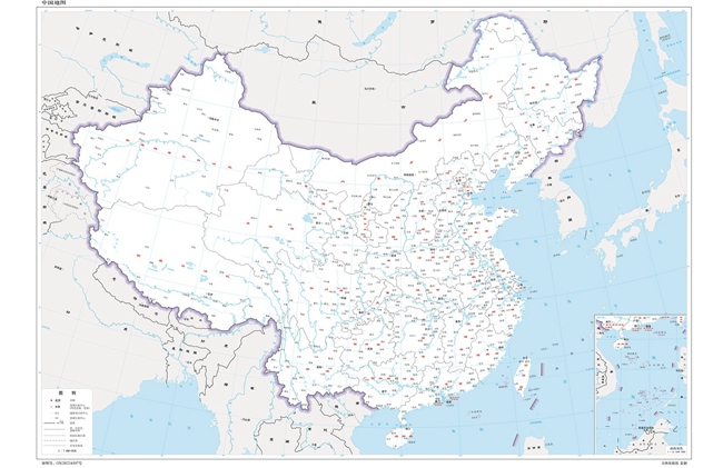 自然資源部が最新の地図規定を公表「中国の領土保全に影響する表示は認めず」
