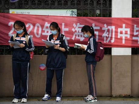 上海市で高校入試が実施　マスク着用必須